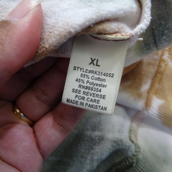 No Comment Pink Tie Dye Crew Neck Long Sleeve Sweatshirt Women Size XL - Picture 6 of 12